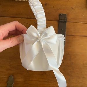 Tiny flower girl basket